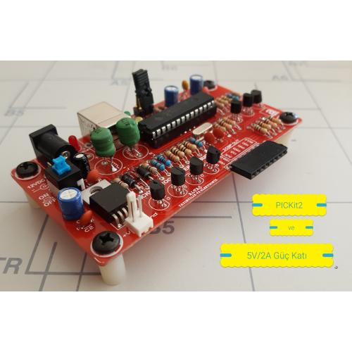 PICkit2 Programlayıcı ve Güç Katı Modülü PICkit2 Programlayıcı ve Güç Katı Modülü